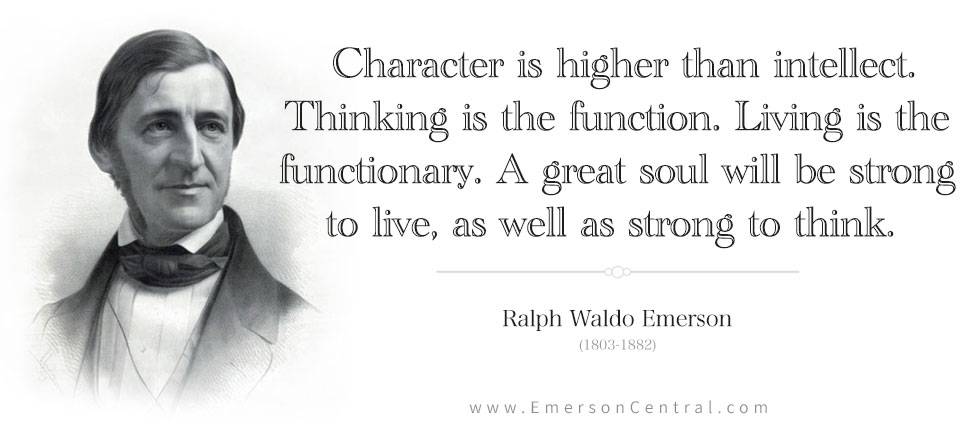 Character is higher than intellect. Thinking is the function
